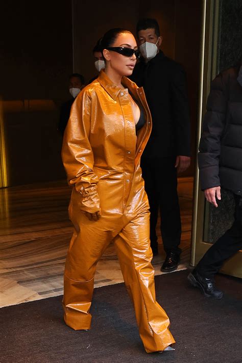 prada boiler suit|Kim Kardashian Arrived In Milan Ready For The Front Row.